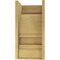 Ekena Millwork 11"W x 11"D x 22"H Wide Diane Rough Cedar Woodgrain TimberThane Corbel, Primed Tan CORUR11X11X22DIARCPR - alternate 2